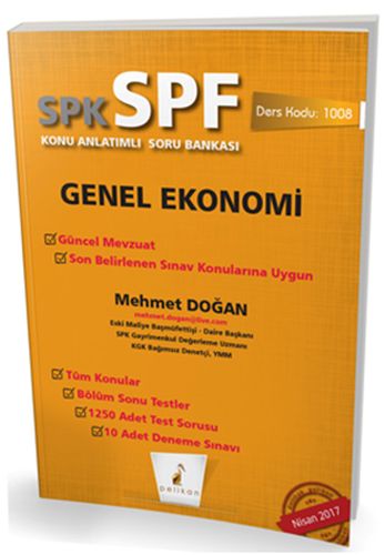 Kurye Kitabevi - Pelikan SPK-SPF Genel Ekonomi Konu Anlatımlı Soru Ban