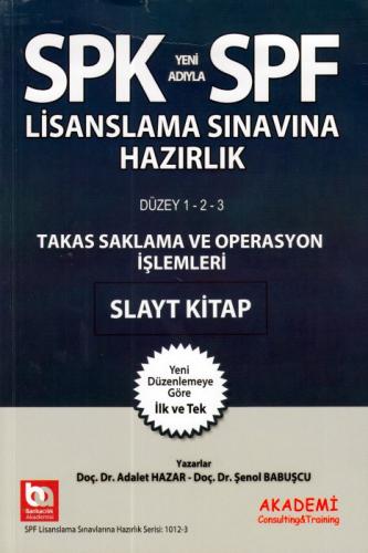 Kurye Kitabevi - SPK Takas Saklama ve Operasyon İşlemleri Slayt Kitap