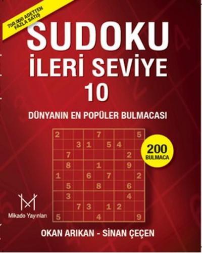 Sudoku İleri Seviye 10 Profesyoneller İçin - Münzevi Kitabevi