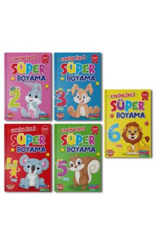 Kurye Kitabevi - Süper Boyama 10 set+1 Set (55 Kitap)