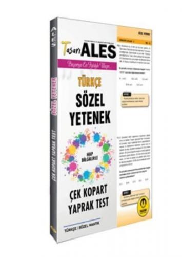 Kurye Kitabevi - Tasarı ALES Türkçe Yaprak Test 2020-YENİ