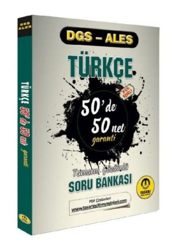 Kurye Kitabevi - Tasarı DGS ALES Türkçe 50 de 50 Net Garanti Soru Bank