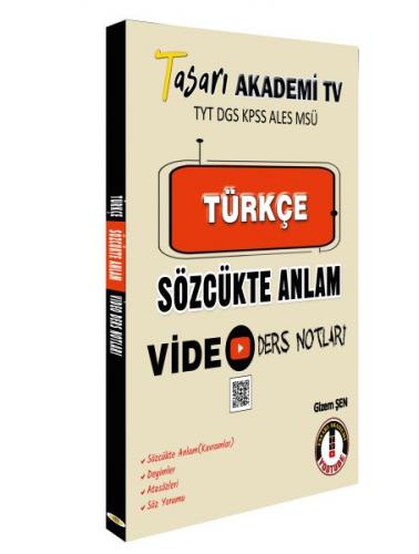 Kurye Kitabevi - Tasarı DGS Türkçe Sözcükte Anlam Video Ders Notları