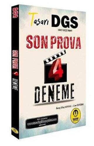 Tasarı Eğitim Yayınları DGS Son Prova 4 Çözümlü Deneme - Münzevi Kitab
