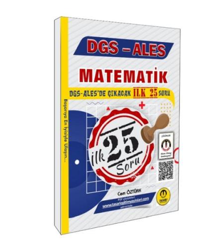 Kurye Kitabevi - Tasarı Yayınları DGS ALES Matematik İlk 25 Çıkacak So