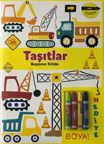 Taşıtlar Boyama Kitabı - Minik Ressamlar