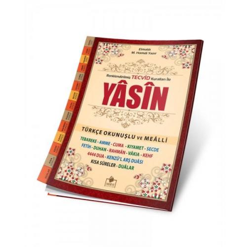 Kurye Kitabevi - Tecvidli Yasini Şerif Fihristli Türkçe Okunuş ve Meal