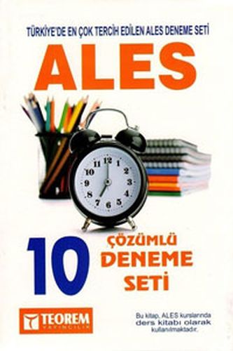 Kurye Kitabevi - Teorem ALES 10 Çözümlü Deneme Seti