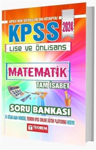 Kurye Kitabevi - Teorem Yayınları 2024 KPSS Lise Ön Lisans Matematik T
