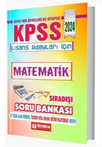 Kurye Kitabevi - Teorem Yayınları 2024 KPSS Matematik Sıradışı Soru Ba