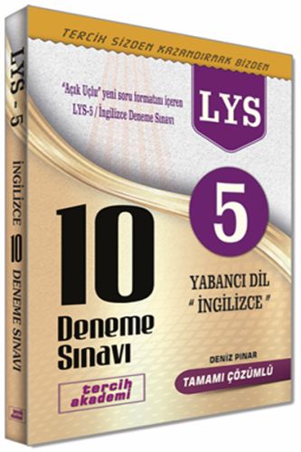 Kurye Kitabevi - Tercih Akademi LYS 5 Yabancı Dil İngilizce 10 Deneme 