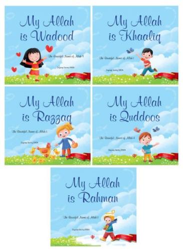 Kurye Kitabevi - The Beautiful Names Of Allah 1 5 Book Set