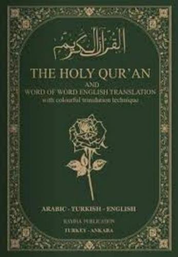Kurye Kitabevi - The Holy Quran Arabic-Turkish-English Cep Boy