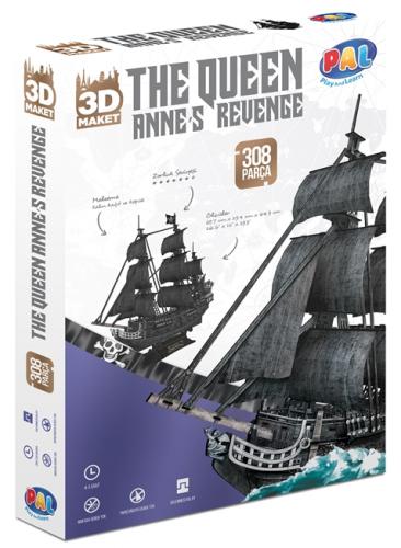 Kurye Kitabevi - The Queen Siyah İnci 3D Puzzle 308 Parça