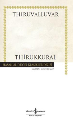 Kurye Kitabevi - Thirukkural - Hasan Ali Yücel Klasikleri
