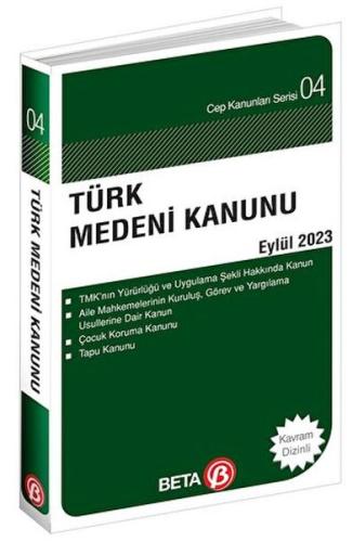 Kurye Kitabevi - Türk Medeni Kanunu - Eylül 2023