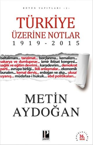 Kurye Kitabevi - Türkiye Üzerine Notlar 1919 2015