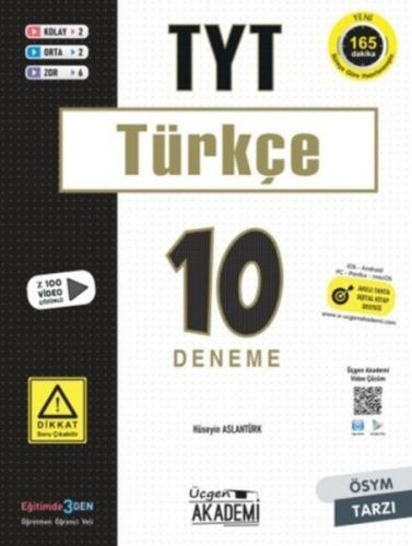 Kurye Kitabevi - Üçgen Akademi TYT Türkçe 10 lu Deneme Sınavı