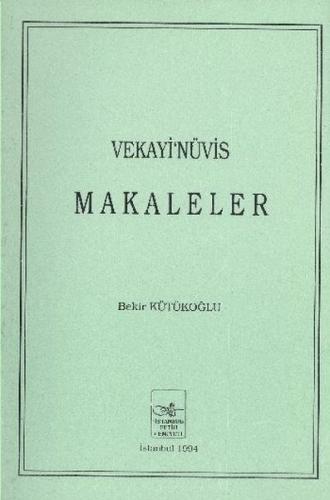 Vekayinüvis Makaleler - Münzevi Kitabevi