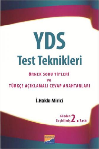 Kurye Kitabevi - YDS Test Teknikleri Örnek Soru Tipleri ve Türkçe Açık