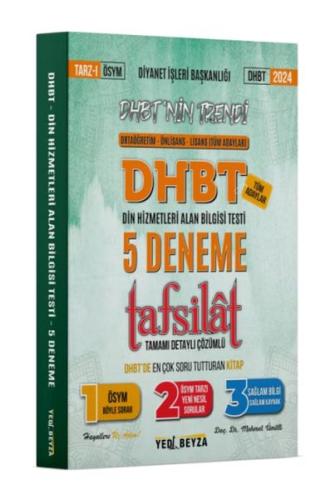 YediBeyza 2024 Dhbt Tafsilât Tamamı Çözümlü 5 Deneme - Münzevi Kitabev