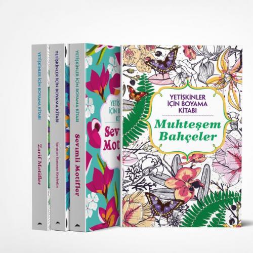 Kurye Kitabevi - Maya Yetişkinler İçin Boyama Kitabı 4 Kitap Takım