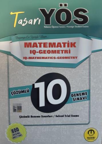 Kurye Kitabevi - Tasarı YÖS Matematik IQ Geometri Trial 10 Fasikül Çöz