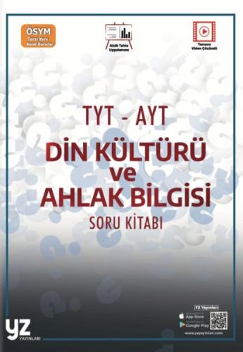 Kurye Kitabevi - YZ Yayınları YKS TYT - AYT Din Kültürü ve Ahlak Bilgi